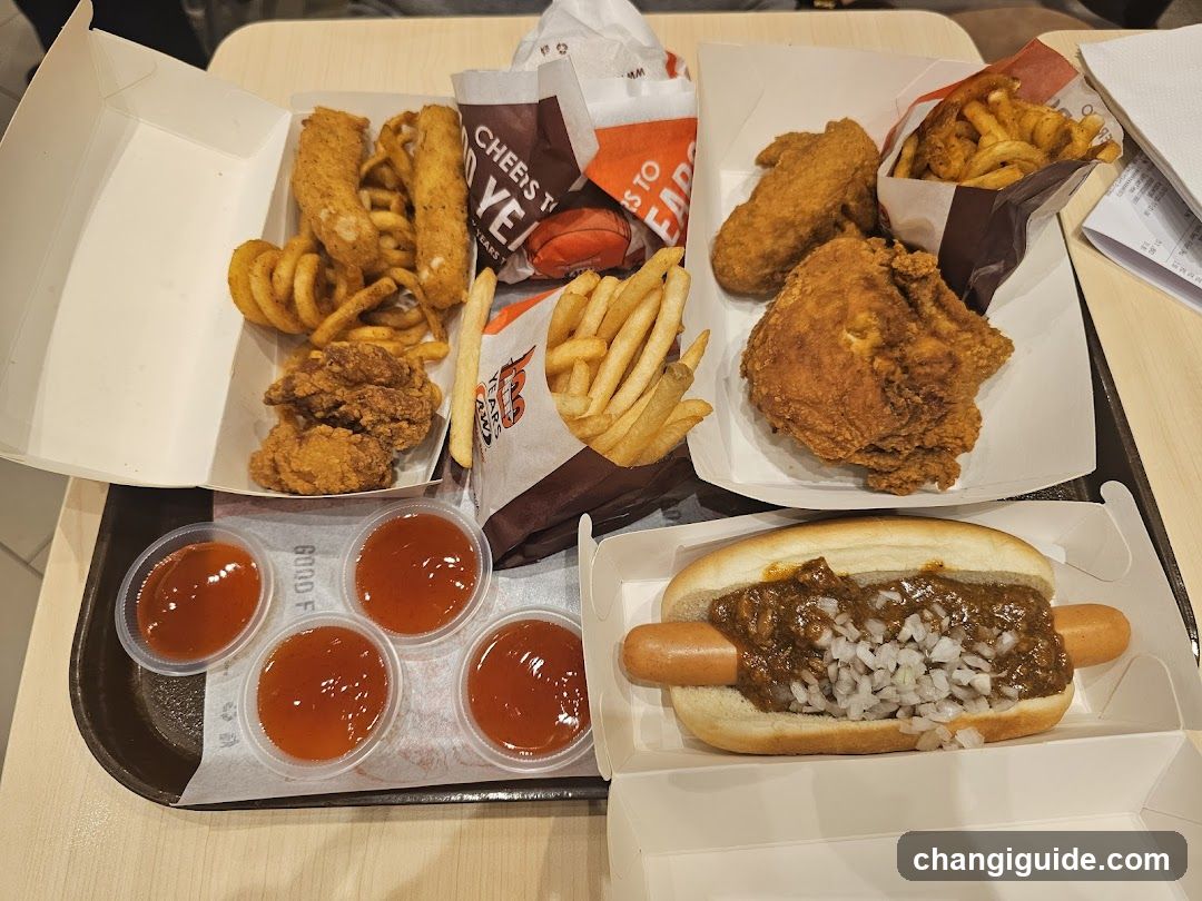 Fast Food Meal Spread