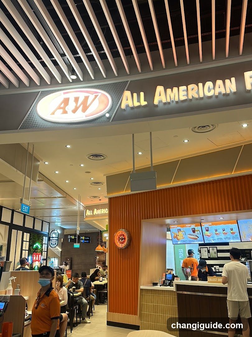 A&W All American Restaurant Interior