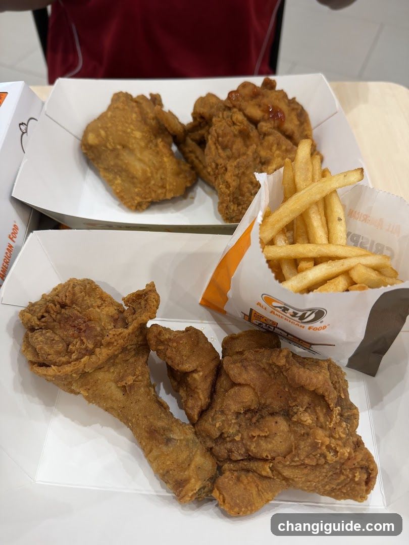 Fried Chicken and Fries Meal