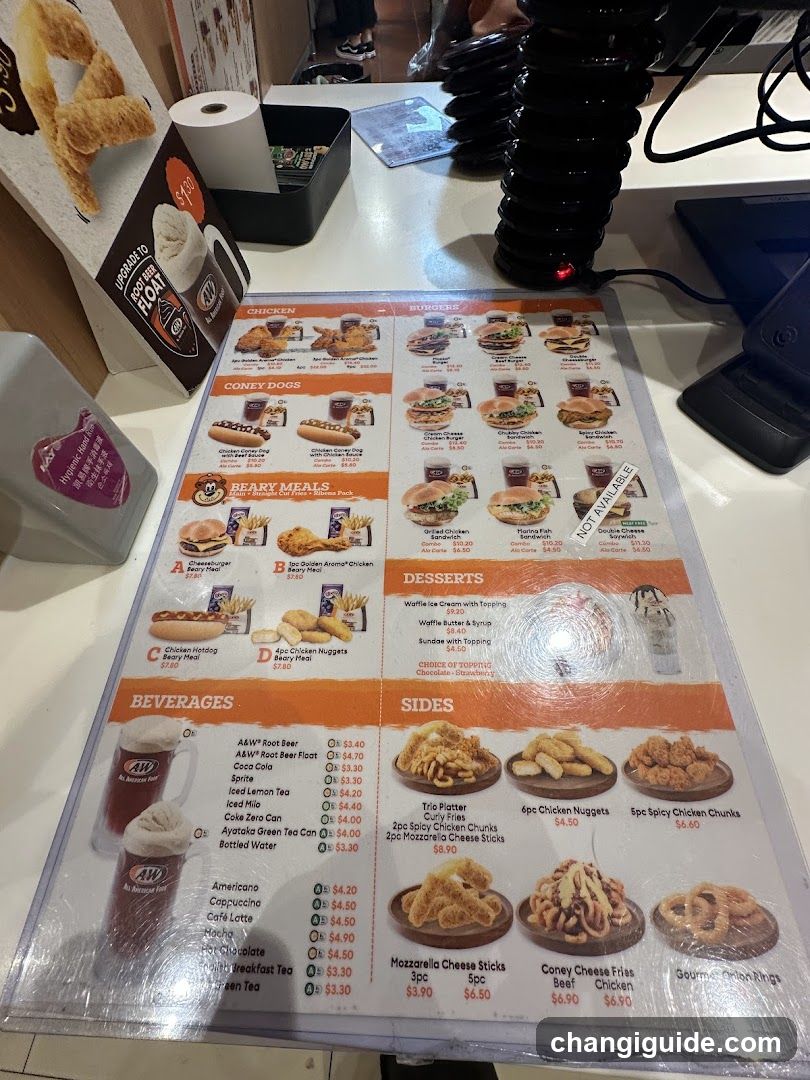 Fast Food Menu Board