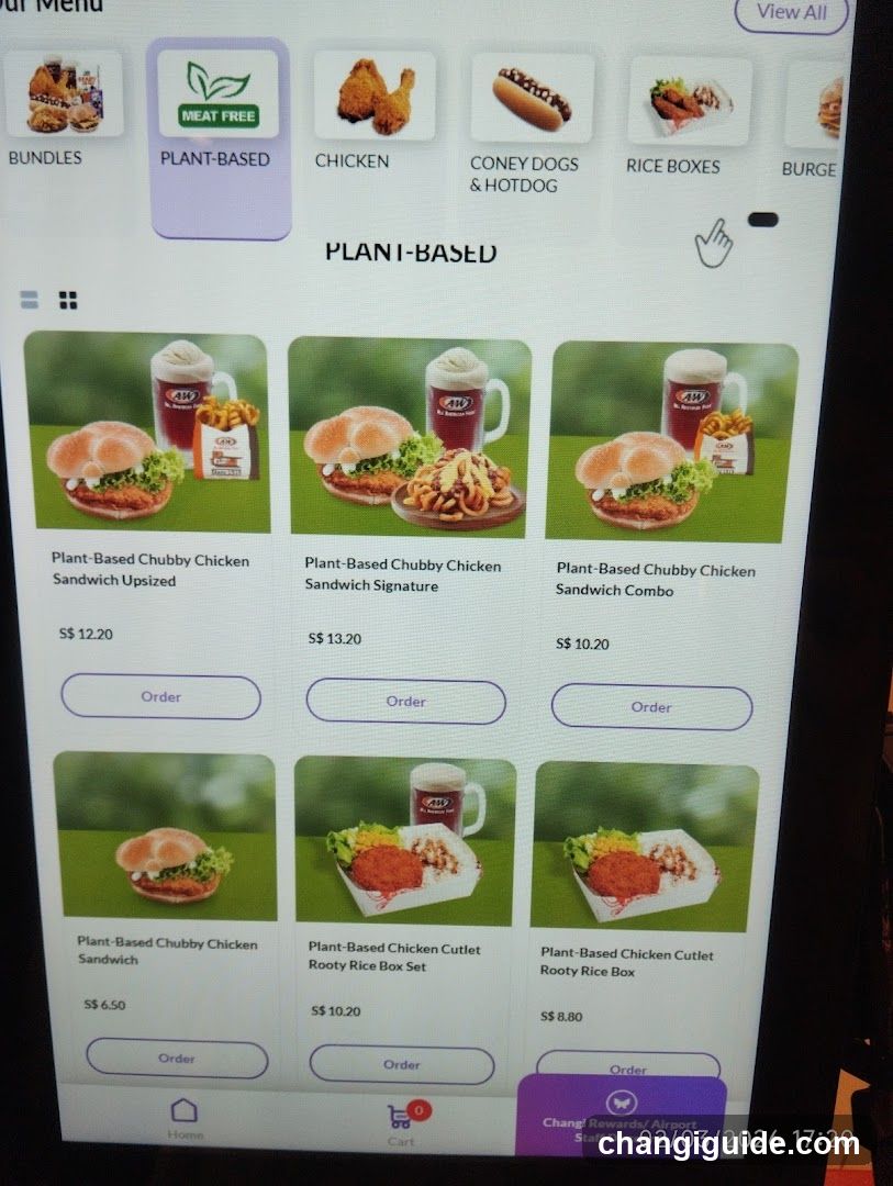 Plant-Based Menu Display
