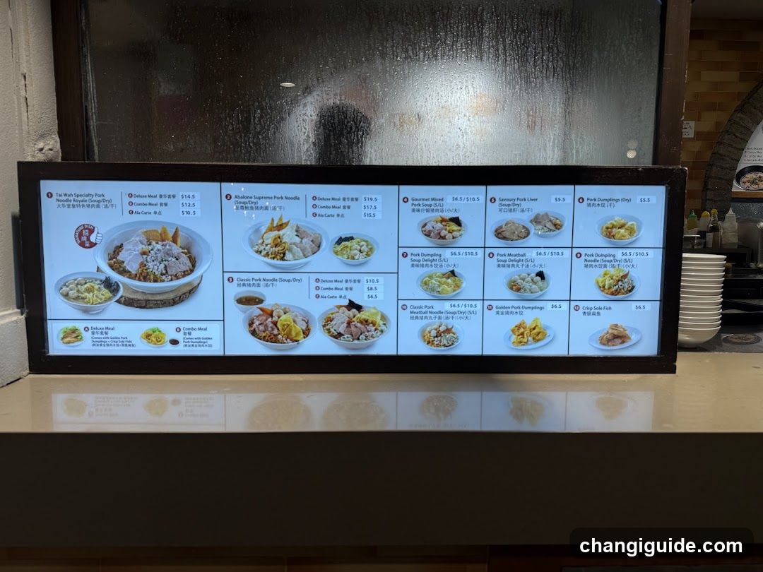 Noodle Shop Menu Board