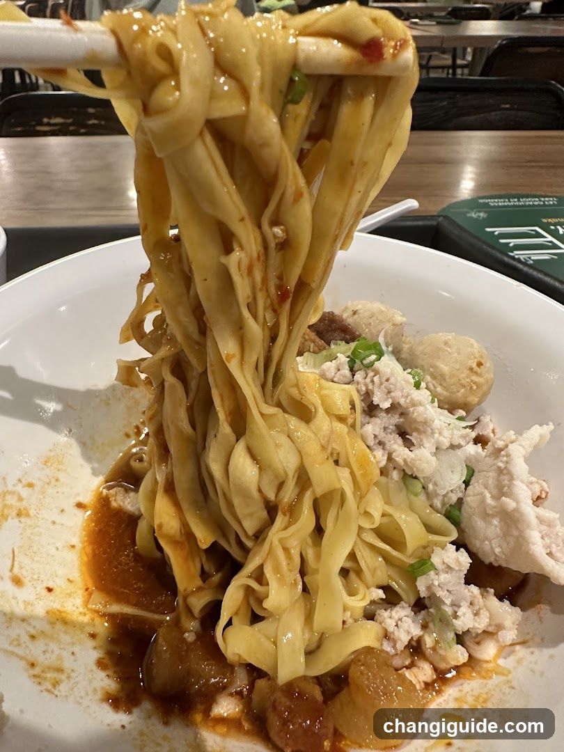 Noodle Dish with Chopsticks