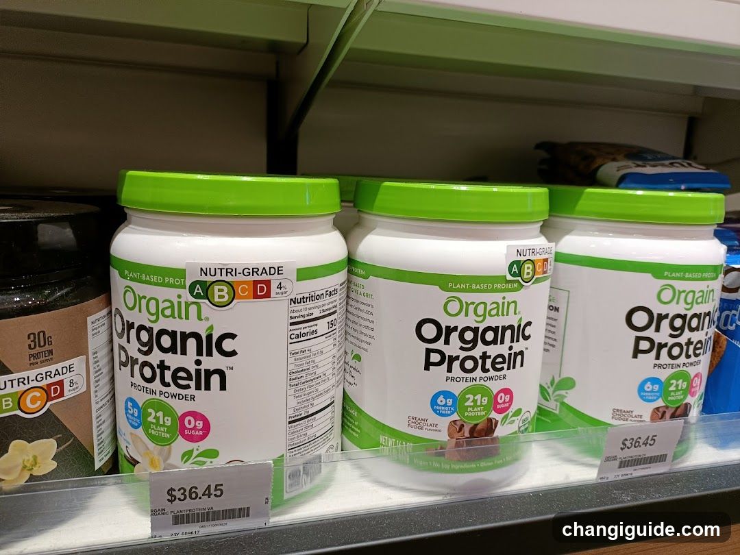 Organic Protein Powder Display