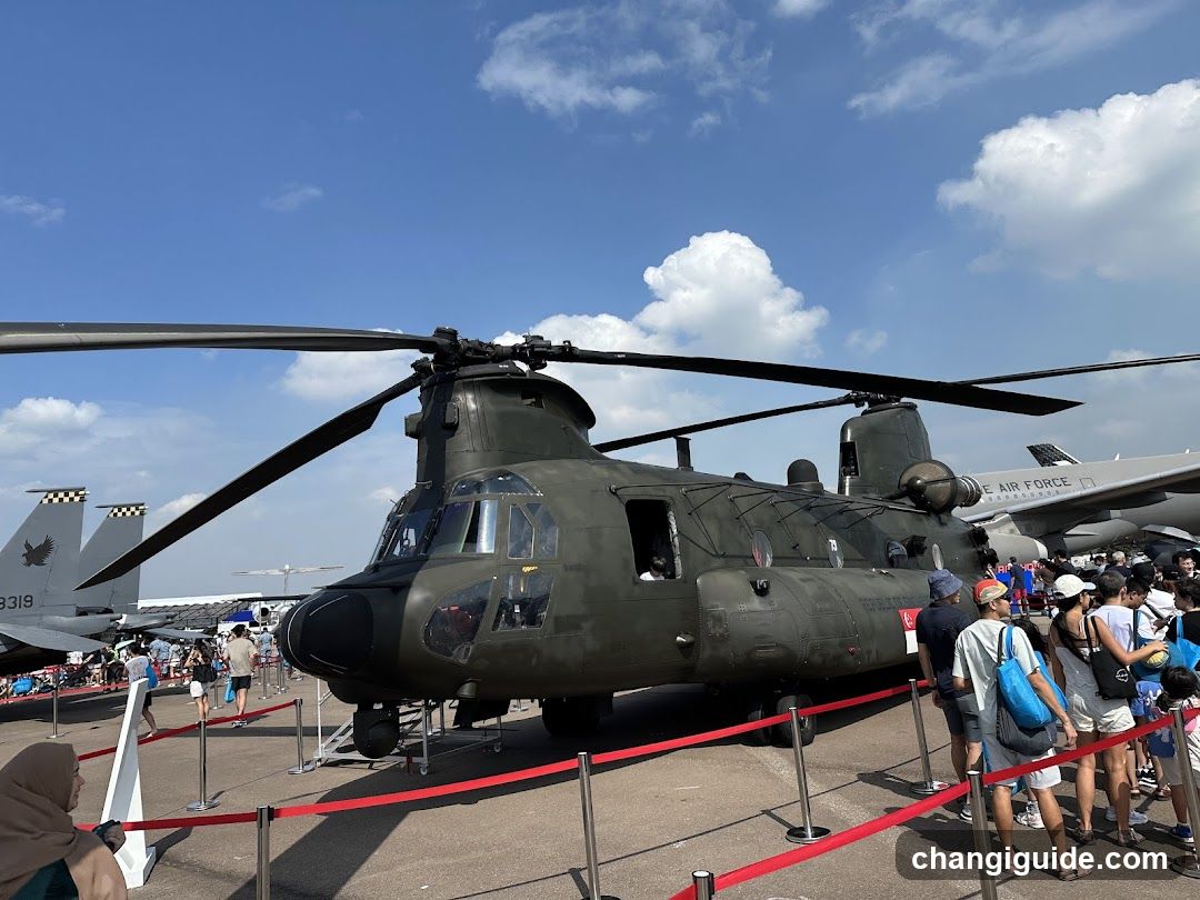 CH-47 Chinook Helicopter Display