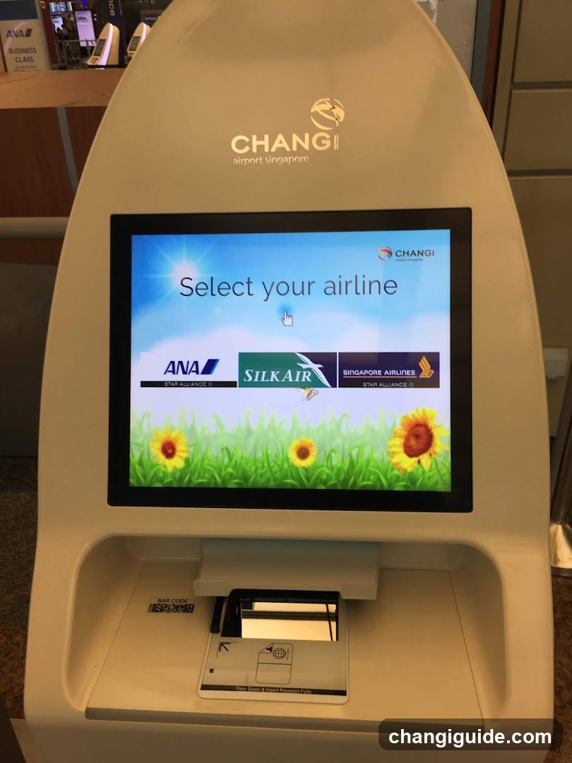 Changi Airport Self-Service Kiosk