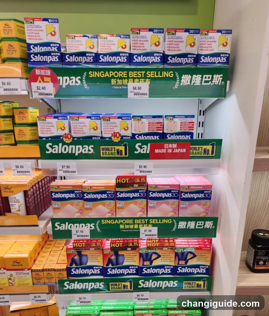 Salonpas Product Display Shelf