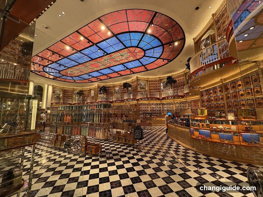 Luxury Interior with Stained Glass Ceiling
