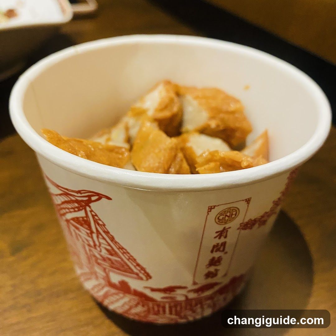 Food in paper cup