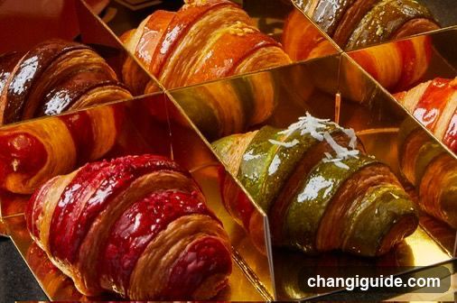 Assorted Pastries Display