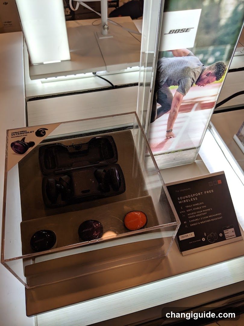 Bose SoundSport Free Wireless Earbuds Display
