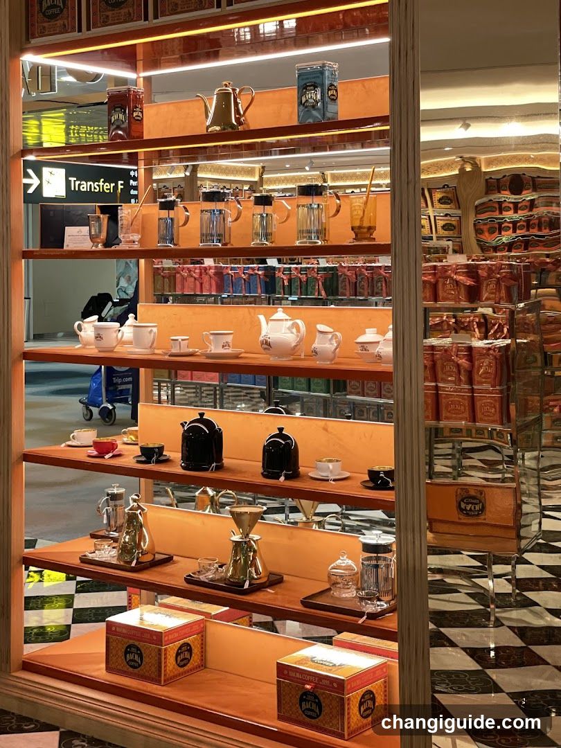 Tea and Coffee Display Shelf