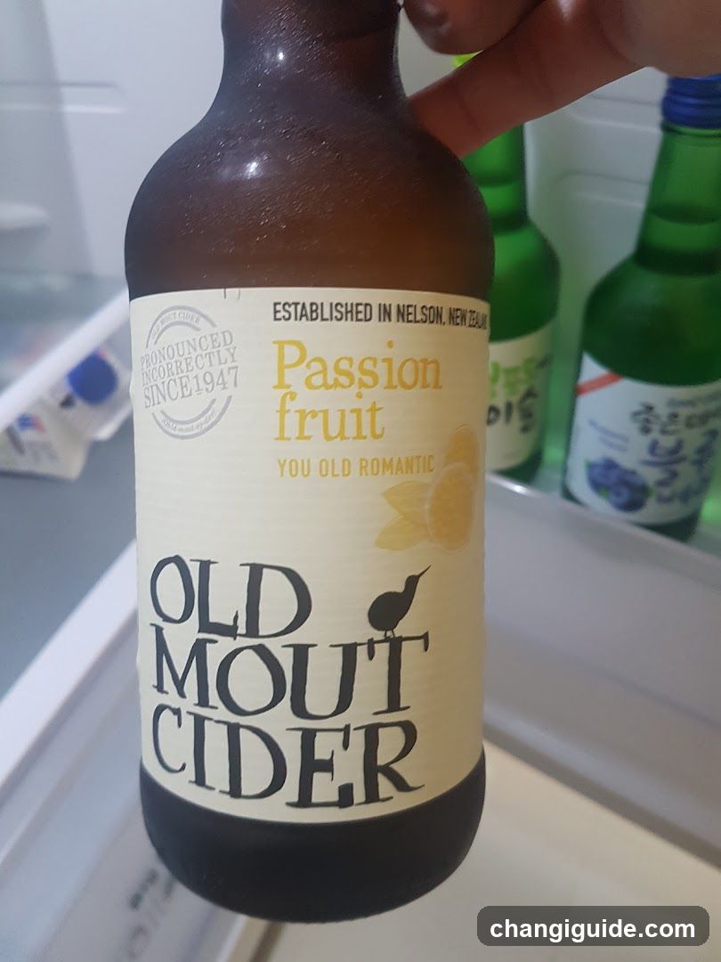 Bottle of Old Mout Cider Passion Fruit