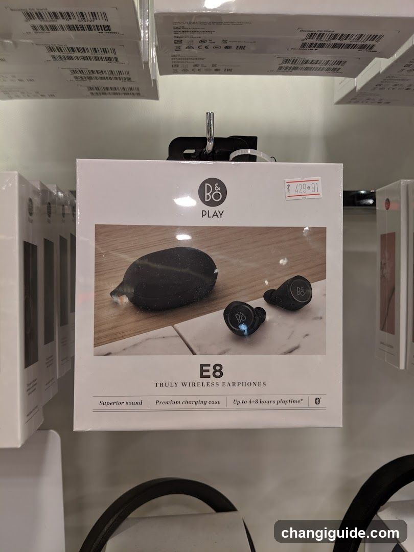 B&O Play E8 Wireless Earphones Display