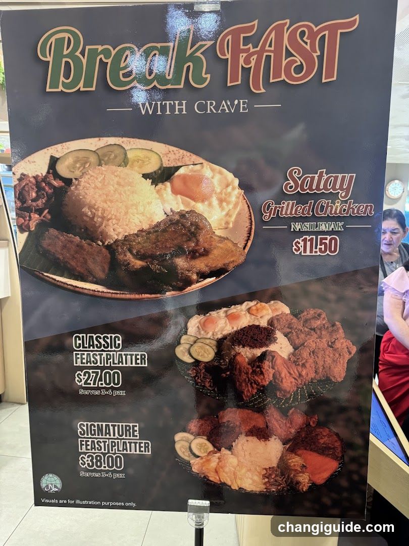 Breakfast Menu Display