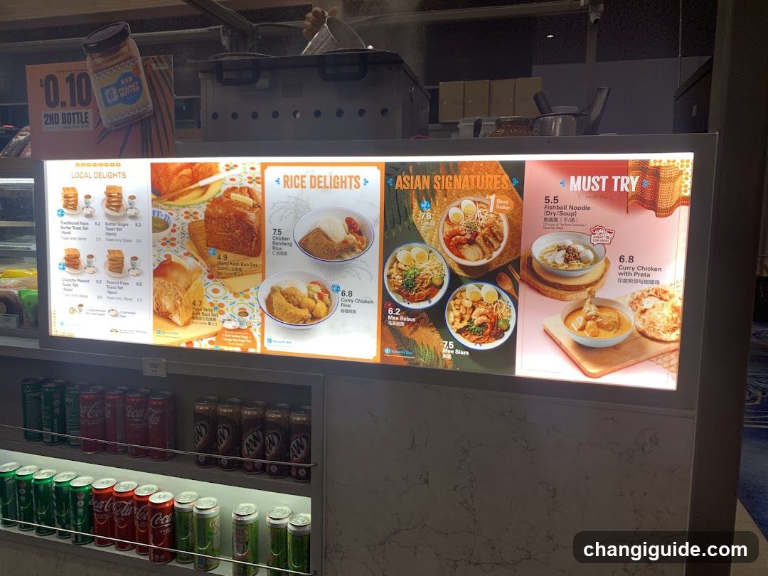 Food Menu Board Display