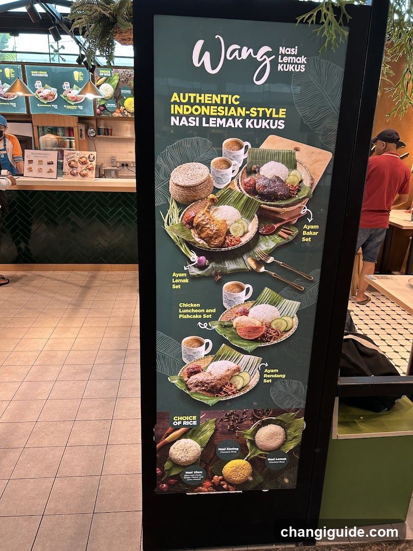 Wang Nasi Lemak Kukus Display