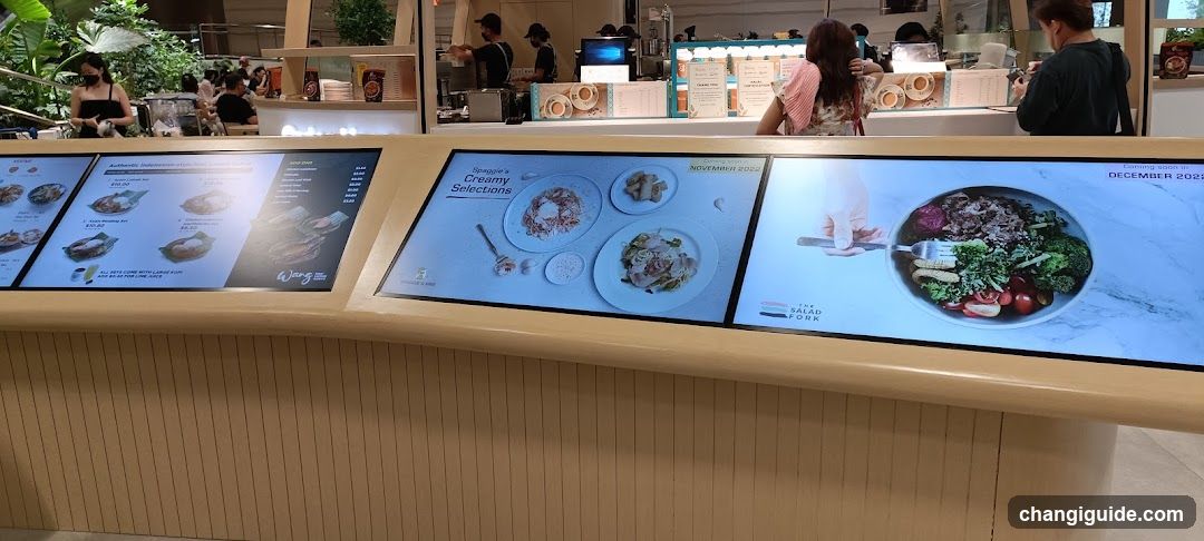 Digital Menu Display at Food Court