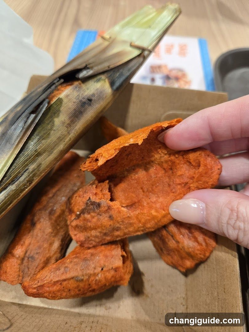 Roasted Sweet Potato with Corn Husk