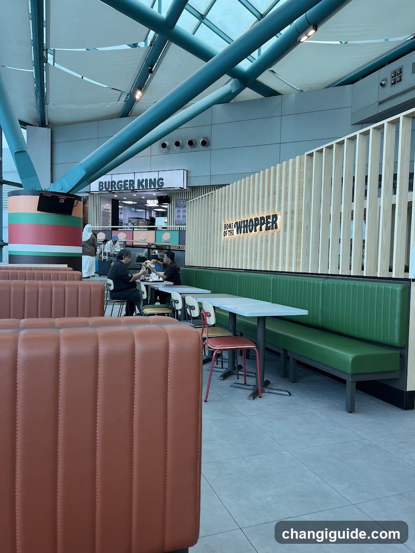 Burger King Interior Seating Area