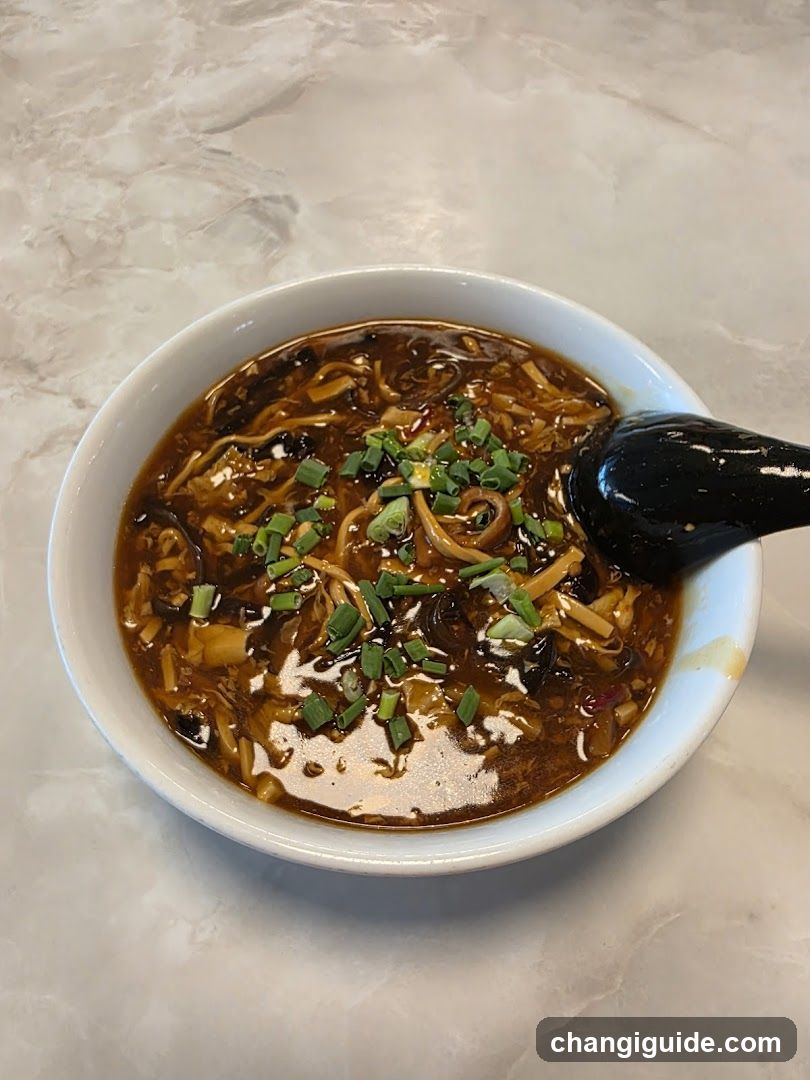 Bowl of Spicy Noodles with Green Onions