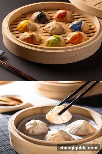 Steamed Dumplings in Bamboo Basket