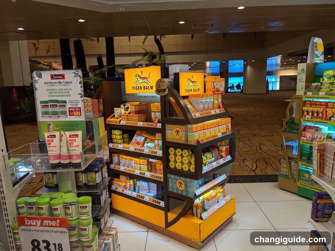 Tiger Balm and Swissse Products Display