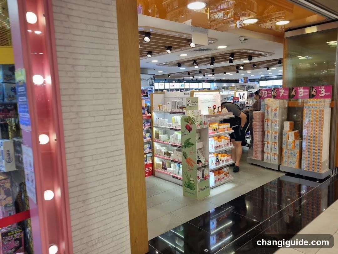 Interior of a retail store