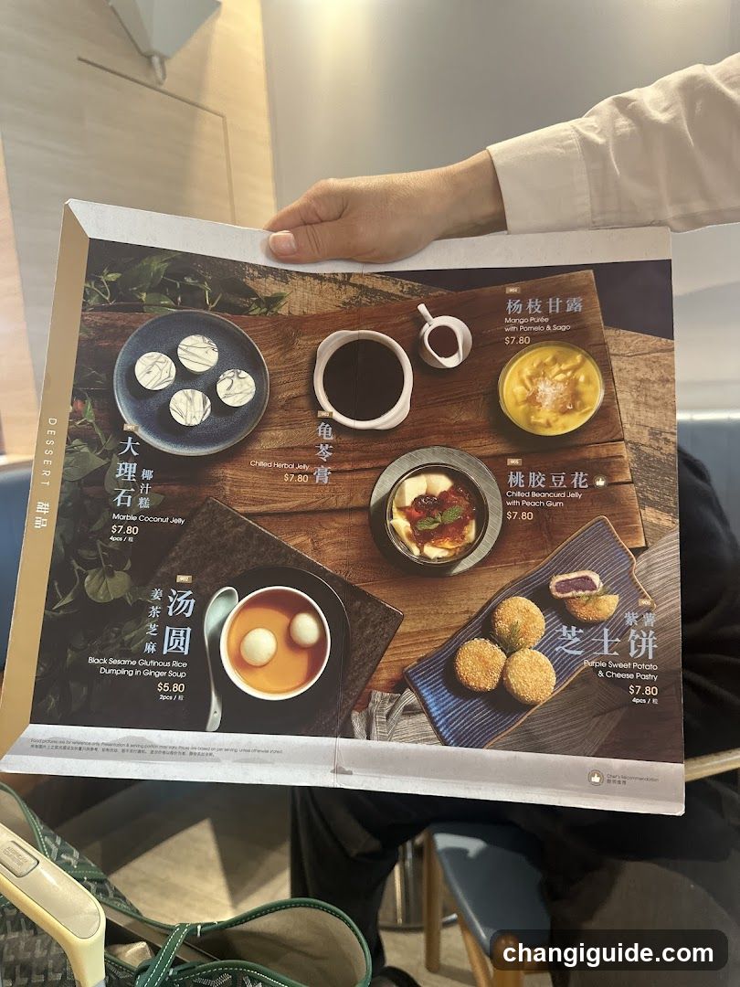 Dessert Menu