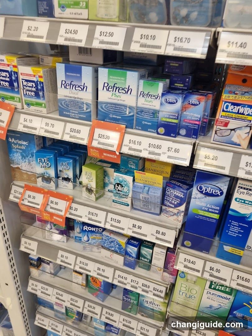 Eye Drop and Eye Care Products Shelf