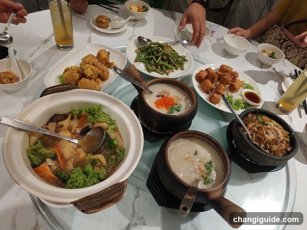 Dining Table with Chinese Cuisine