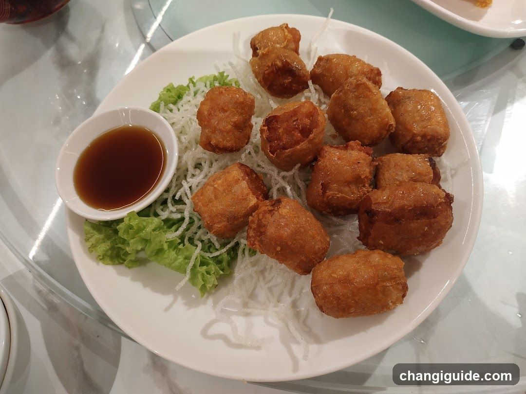 Fried Food Dish with Sauce