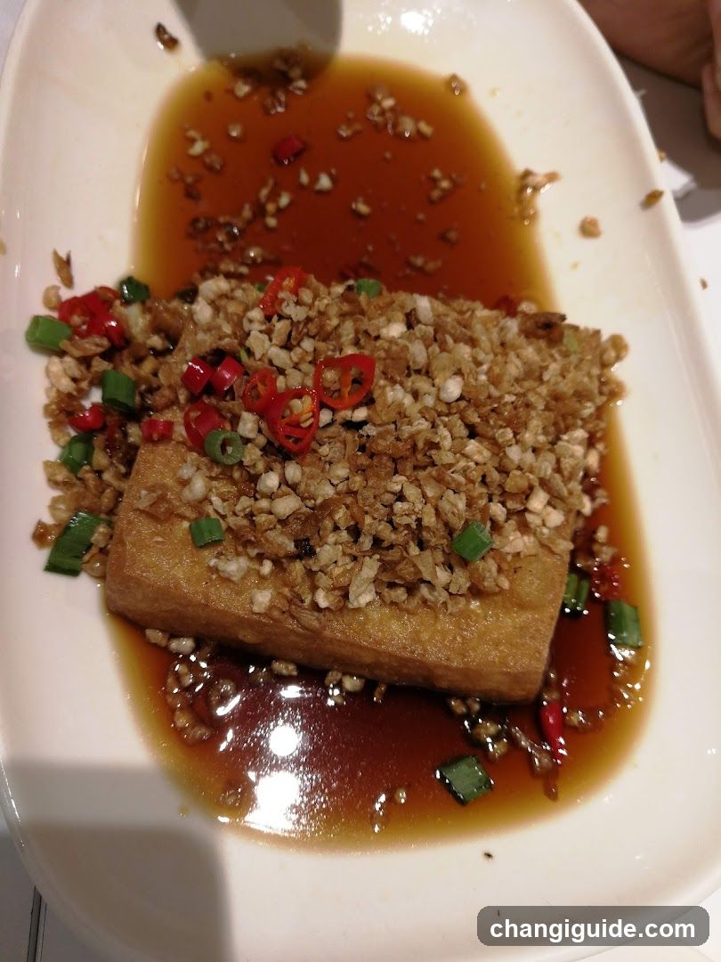 Garlic Tofu with Chili Oil