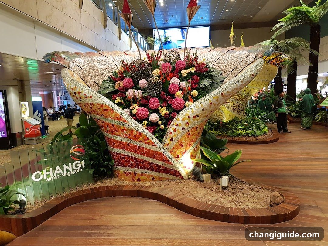Changi Airport Singapore Interior Display