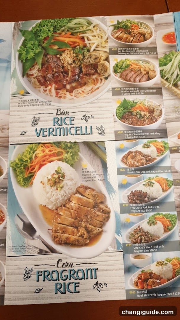 Fragrant Rice & Vermicelli Menu Page