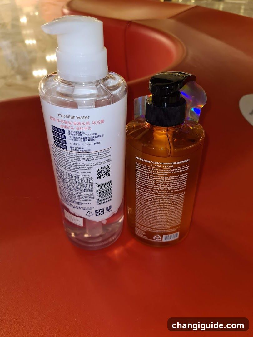 Bottles on Red Surface