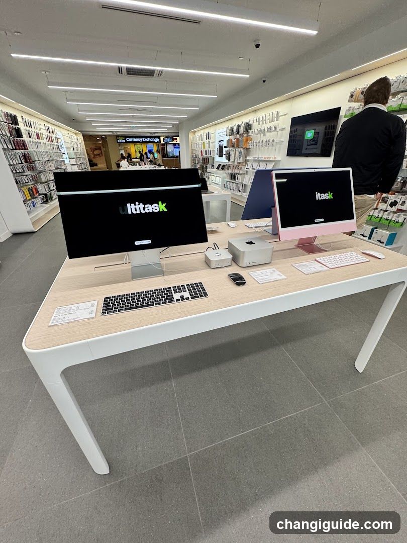 Electronics Store Interior Display