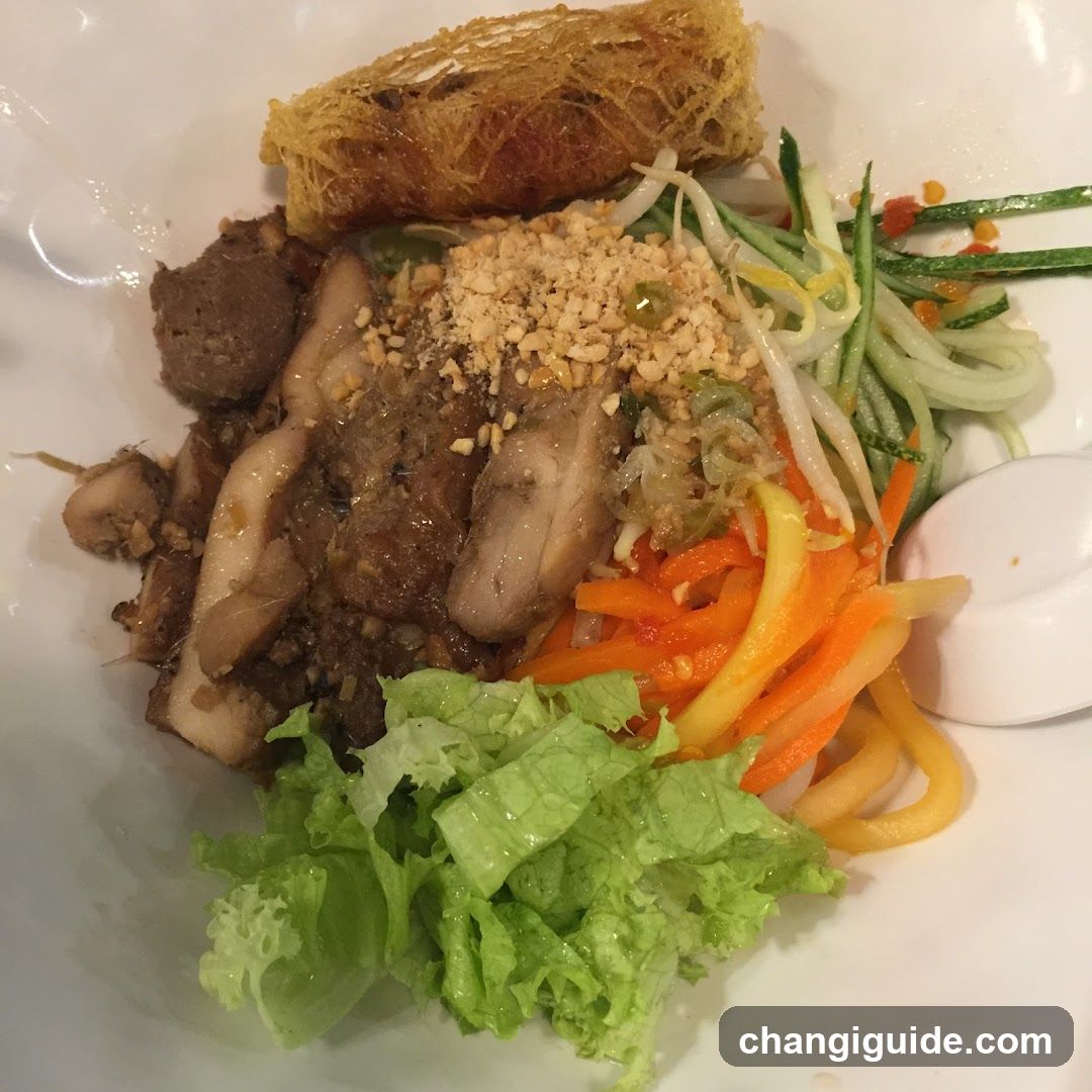 Bowl of Mixed Salad with Crispy Topping