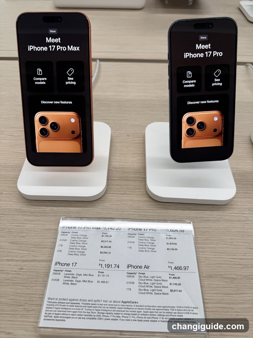 iPhone Display and Price List