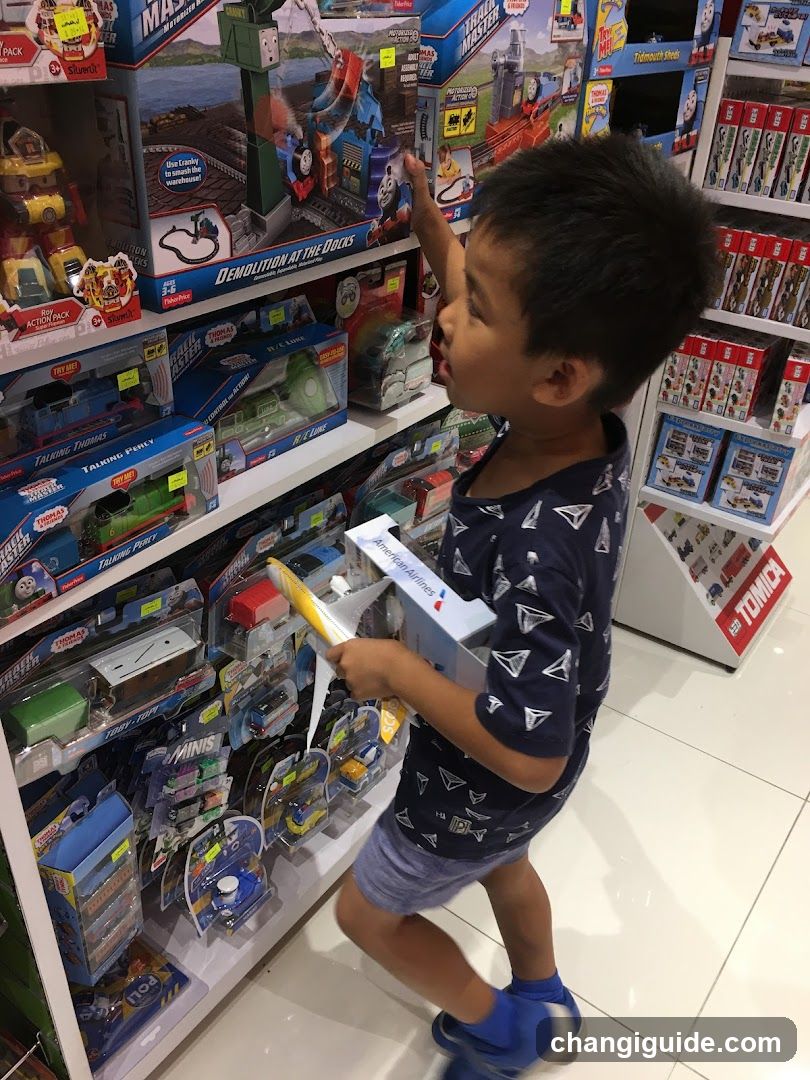 Child in Toy Store Aisle