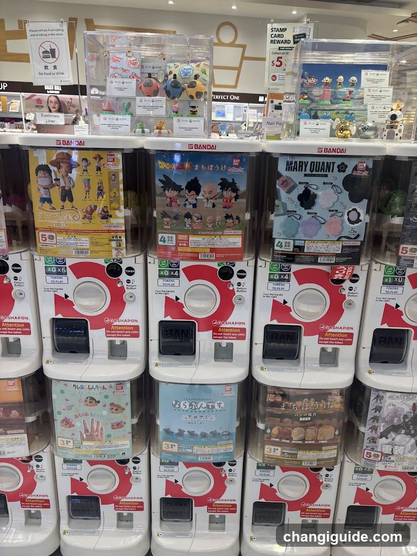 Gashapon Machines Display