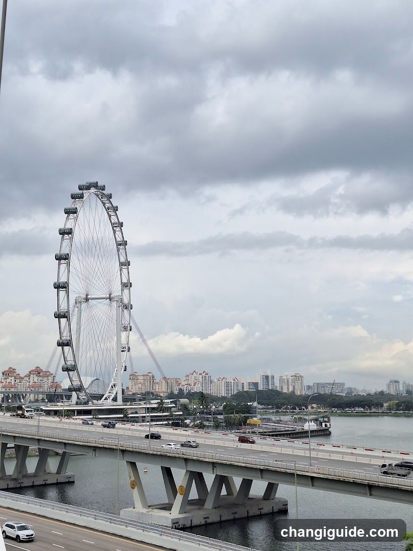 Singapore Flyer and Marina Bay Bridge