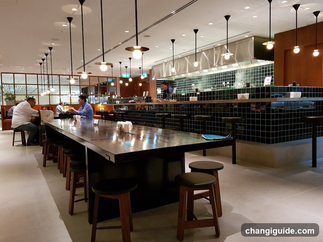 Restaurant Interior with Bar Counter