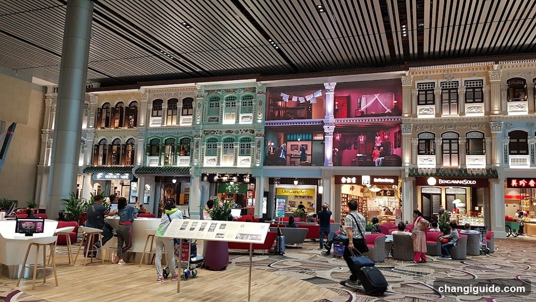 Airport Terminal Interior with Shop Facade