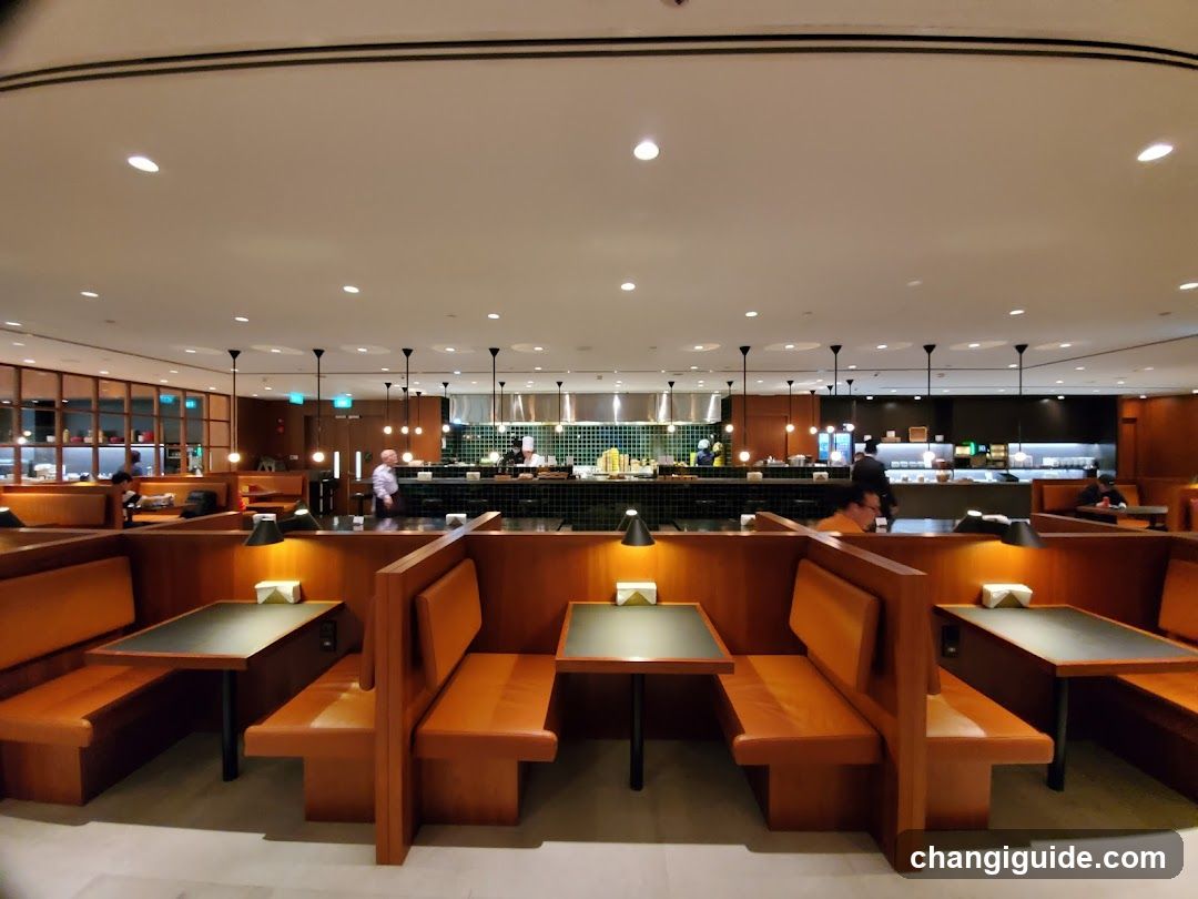 Restaurant Interior with Booth Seating