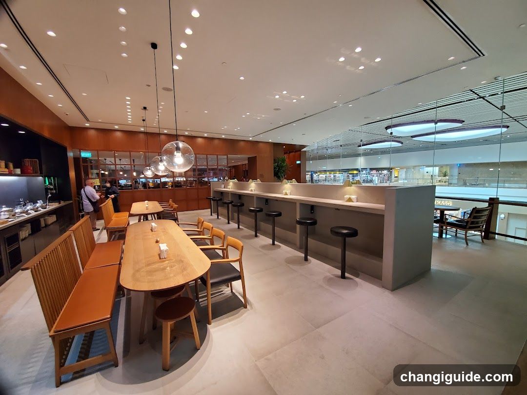 Modern Dining Interior with Bar Area