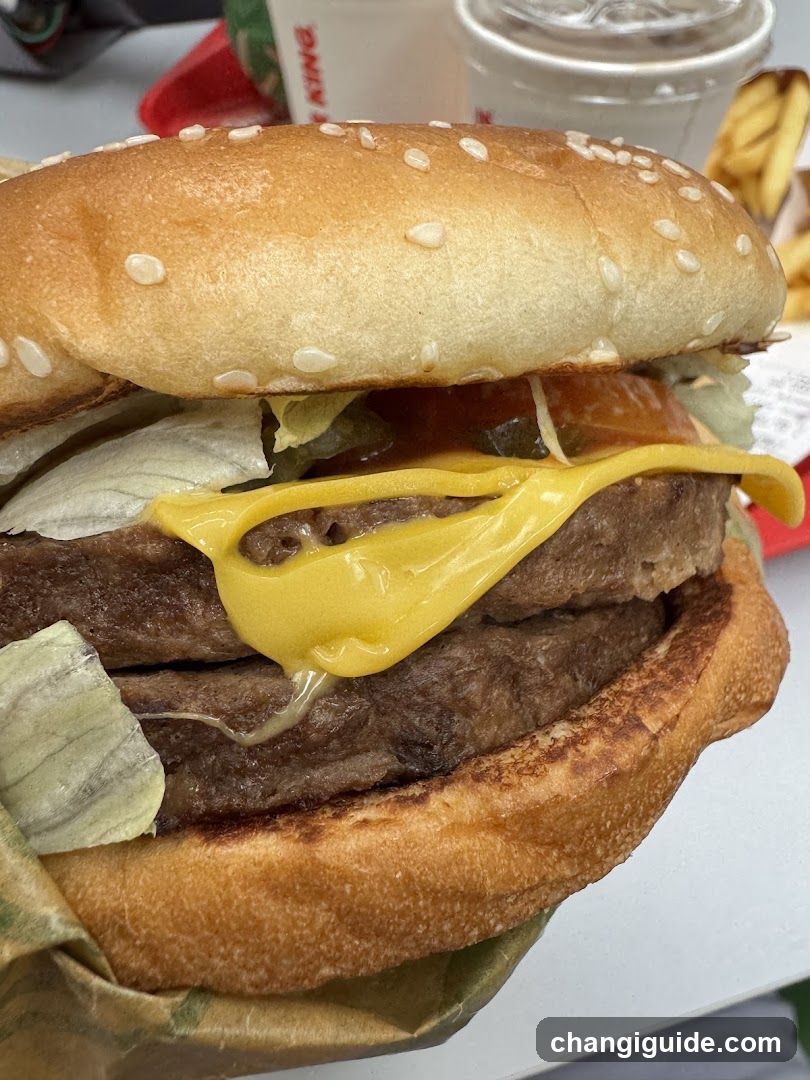 Cheeseburger Close-up