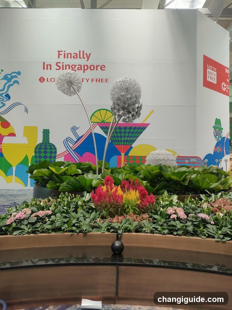 Lotte Duty Free Singapore Launch Display