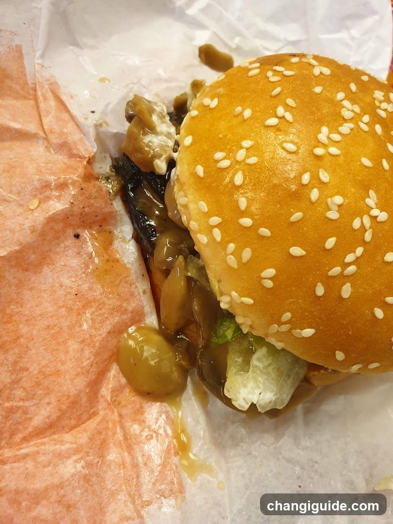 Saucy Burger with Sesame Bun
