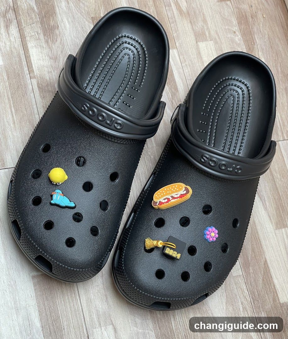 Crocs with charms